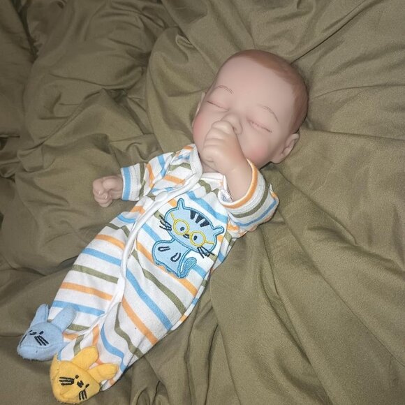 🆕12Inch Full Cloth Body With Vinyl Limbs Small Baby Doll Girl Realistic Doll - Picture 4 of 12